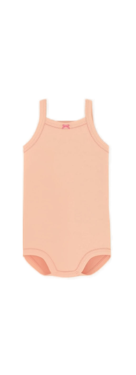 Body med stropper - peach