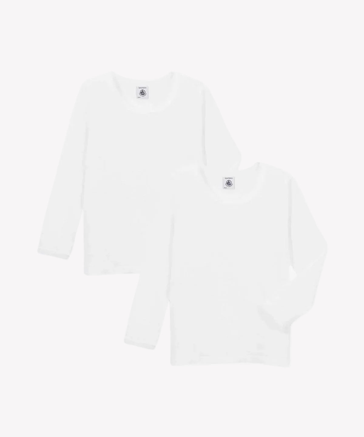 2-pak langærmet t-shirt - pige