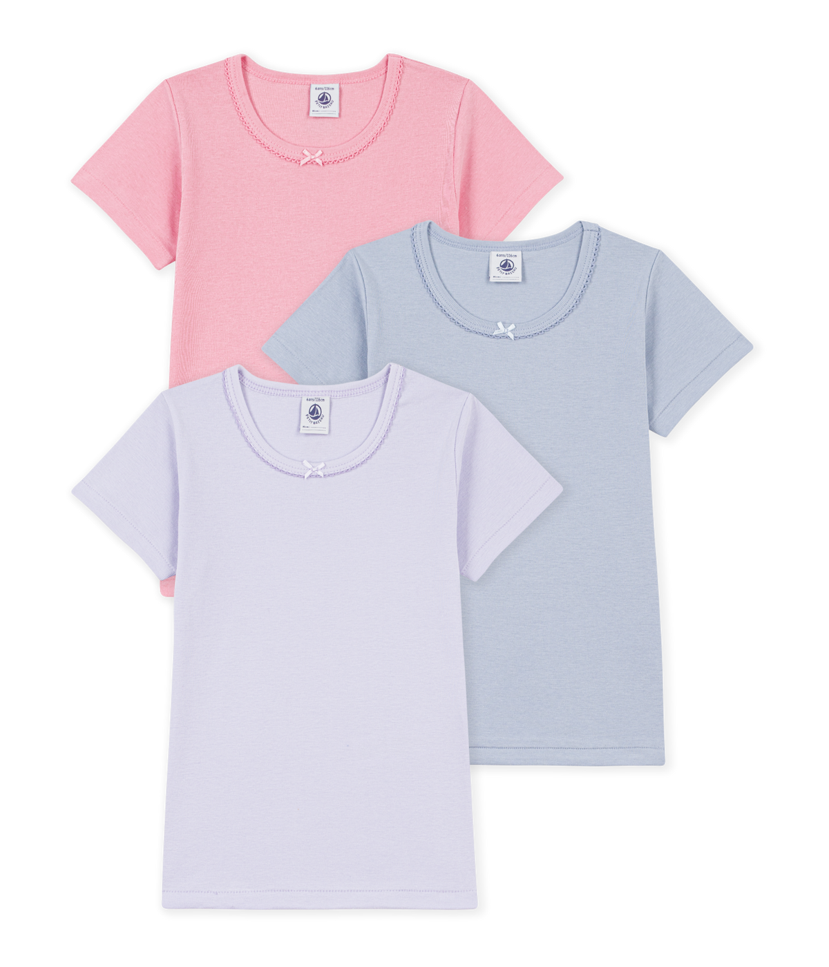 3-pak t-shirt pige