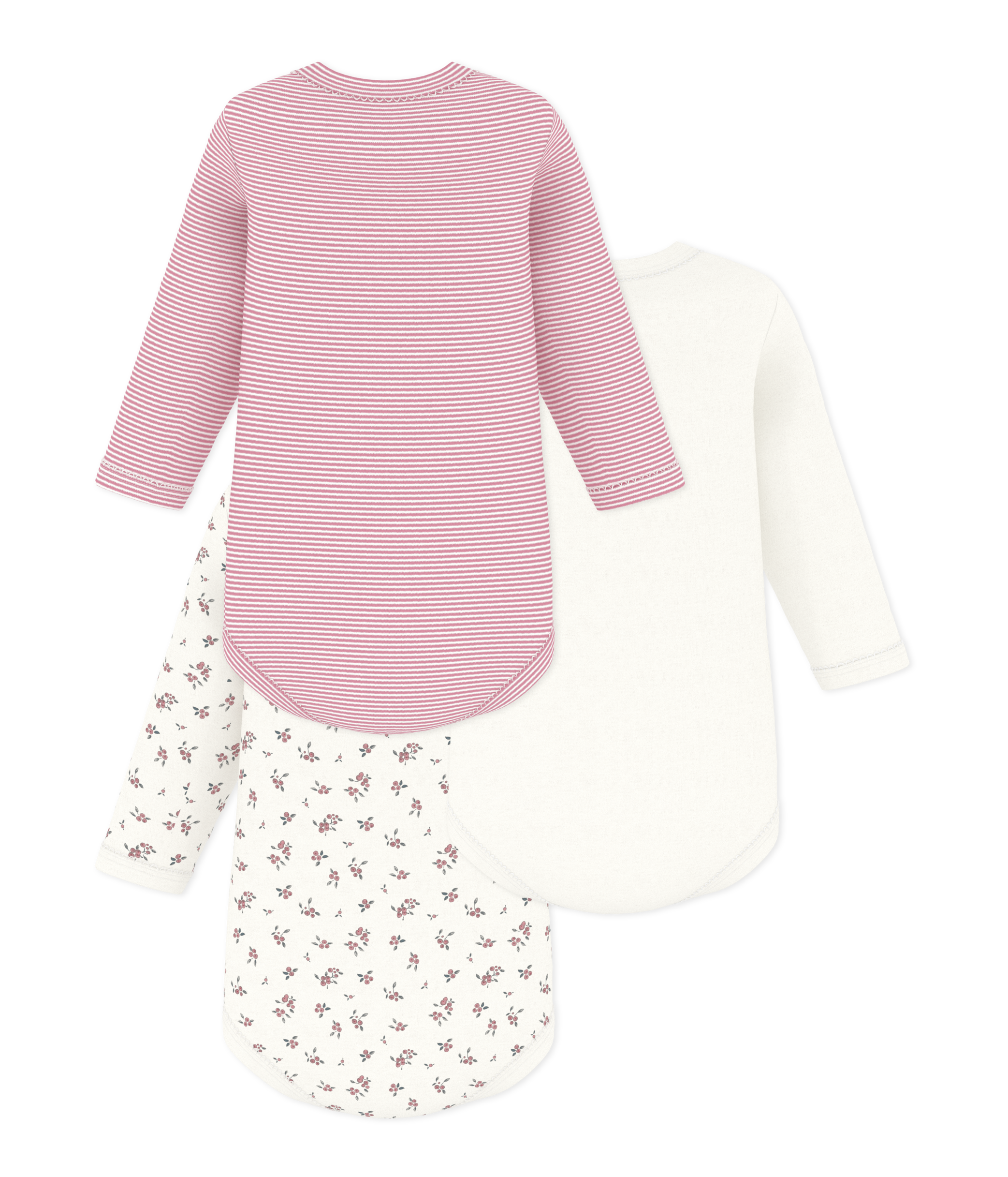 3-pak langærmet body