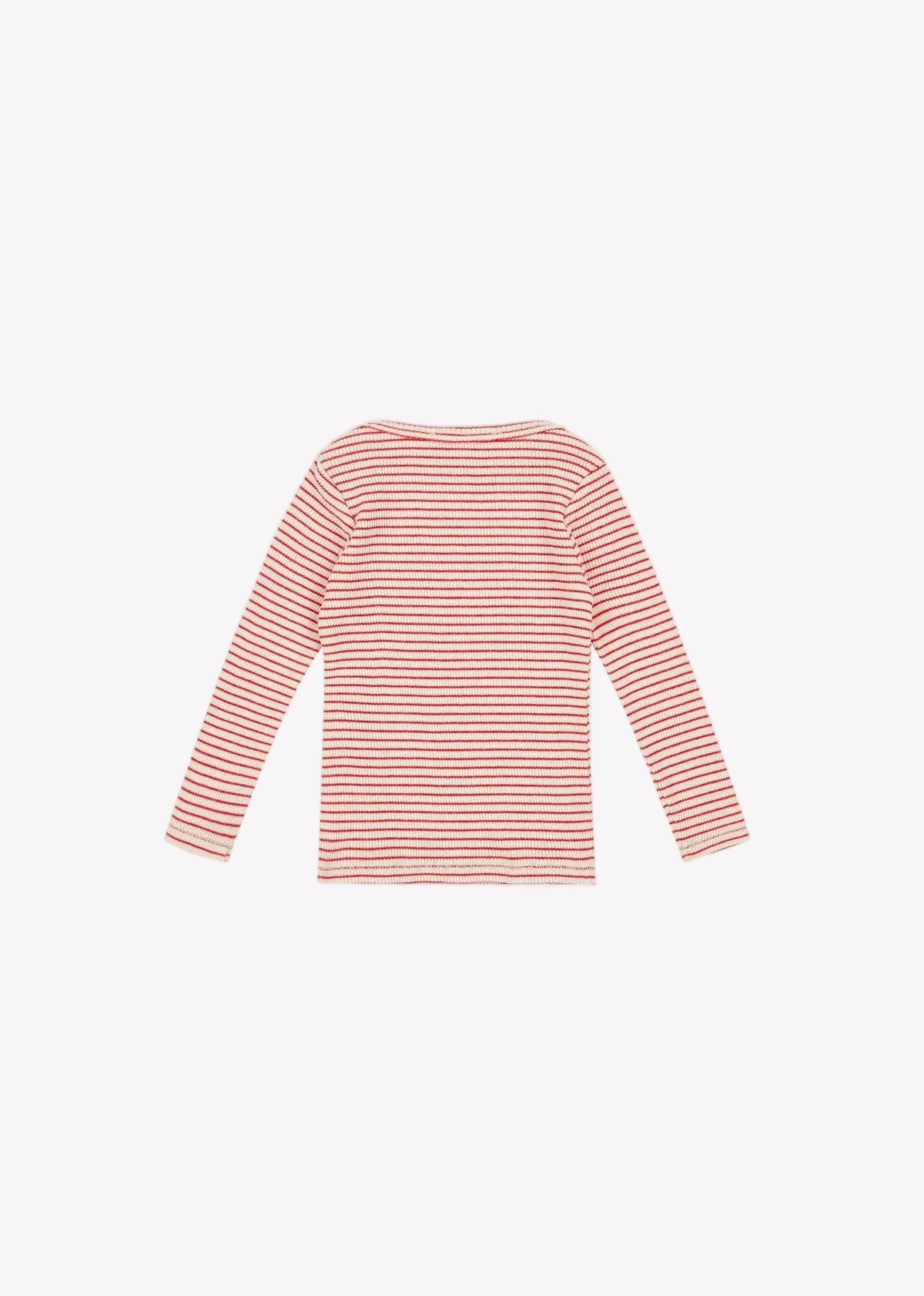 Kishon Baby Tee i Redcurrant / Cream fra CARAMEL, bagfra