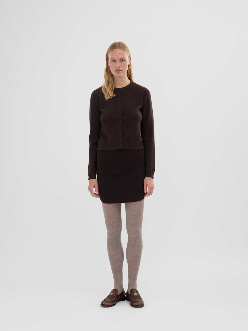 Women's O-Cardigan – Black Truffle