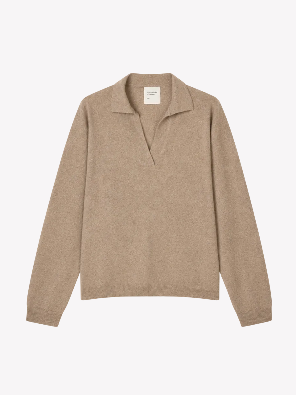 Women's Oversized Collar V-Neck – Toast