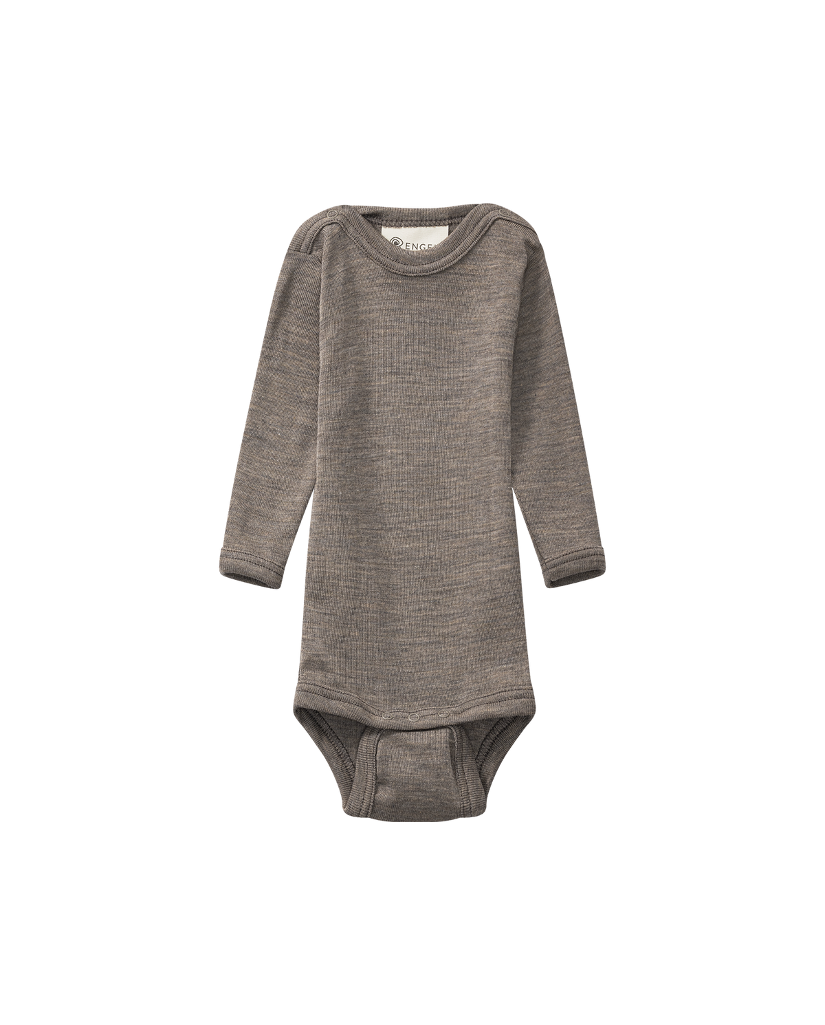 Langærmet body i uld og silke