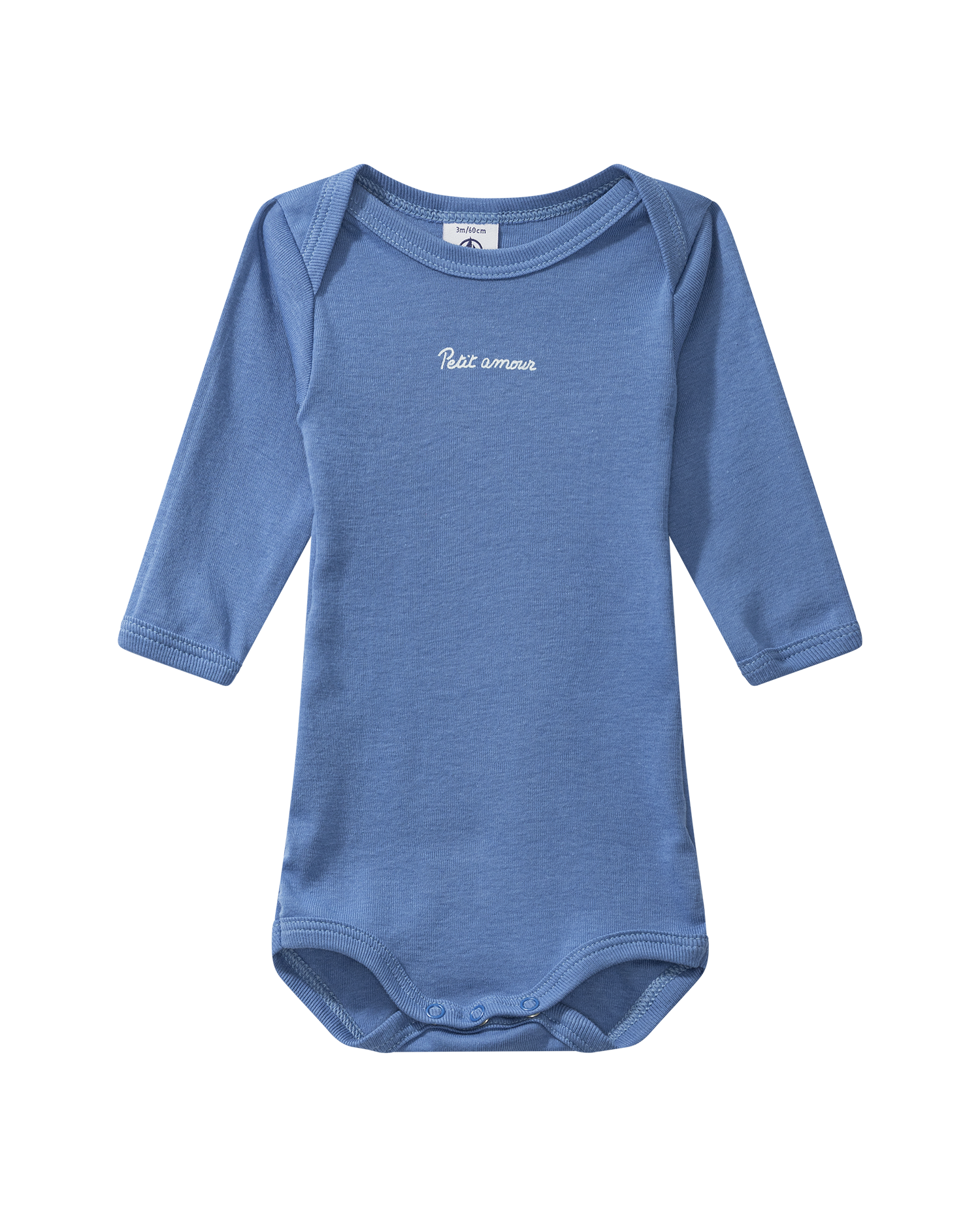 Long-sleeved bodysuit "amour", blue