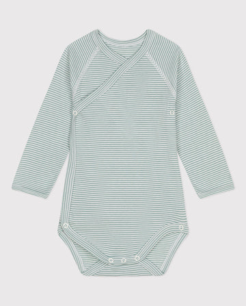 PETIT BATEAU BODYSTOCKING CROSSOVER LS - CO LABEL