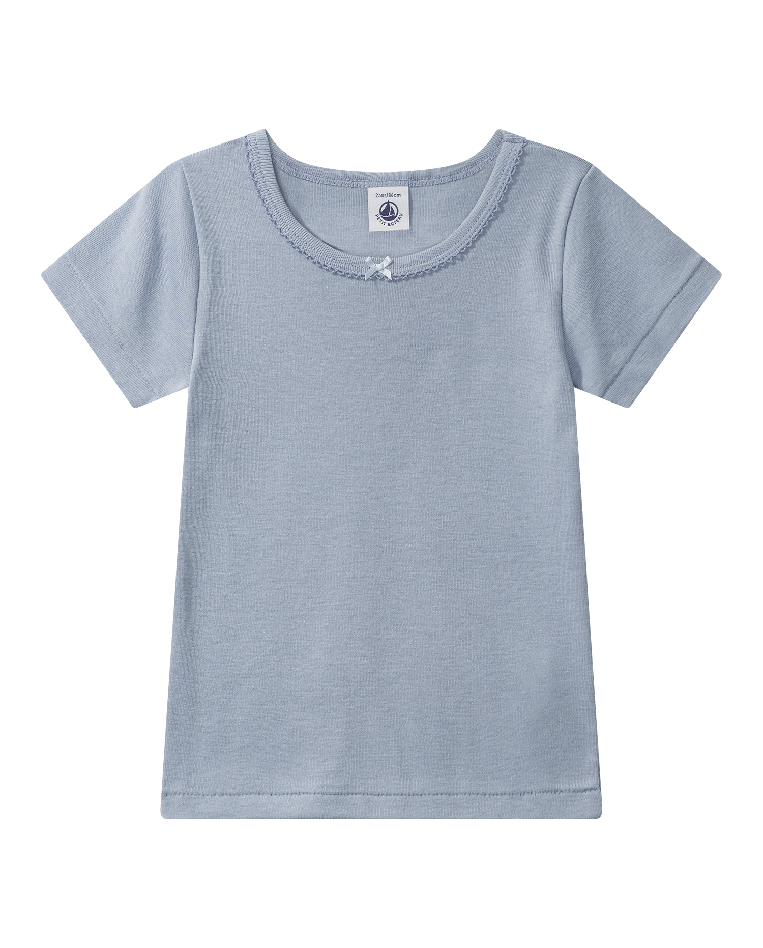 Girl's T-shirt, grey blue