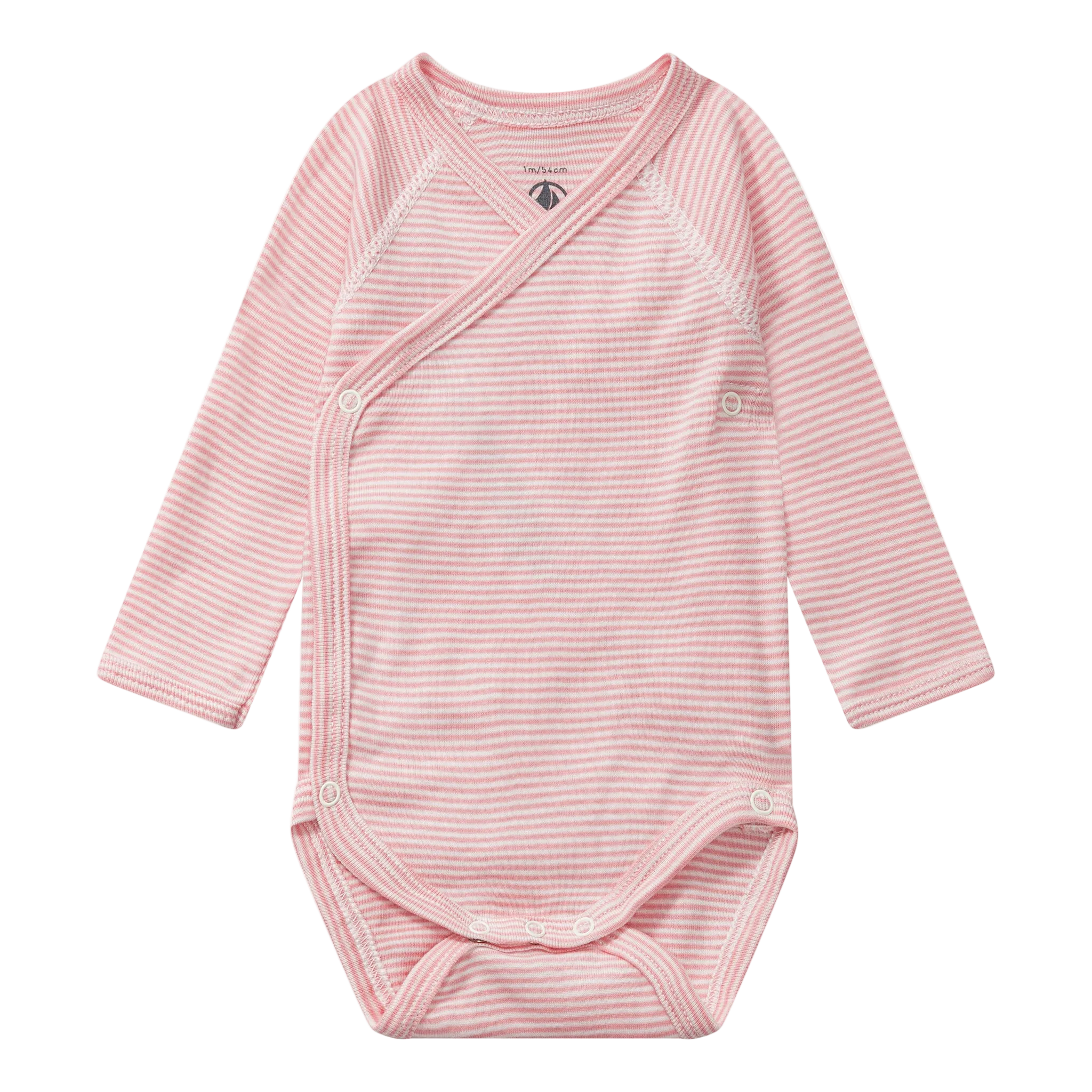 Pakke med 5 crossover langærmet body - Cherry