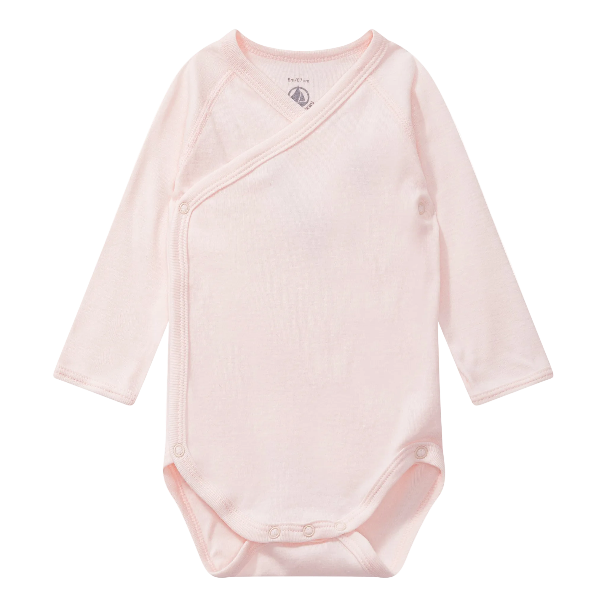 Pakke med 5 crossover langærmet body - Cherry