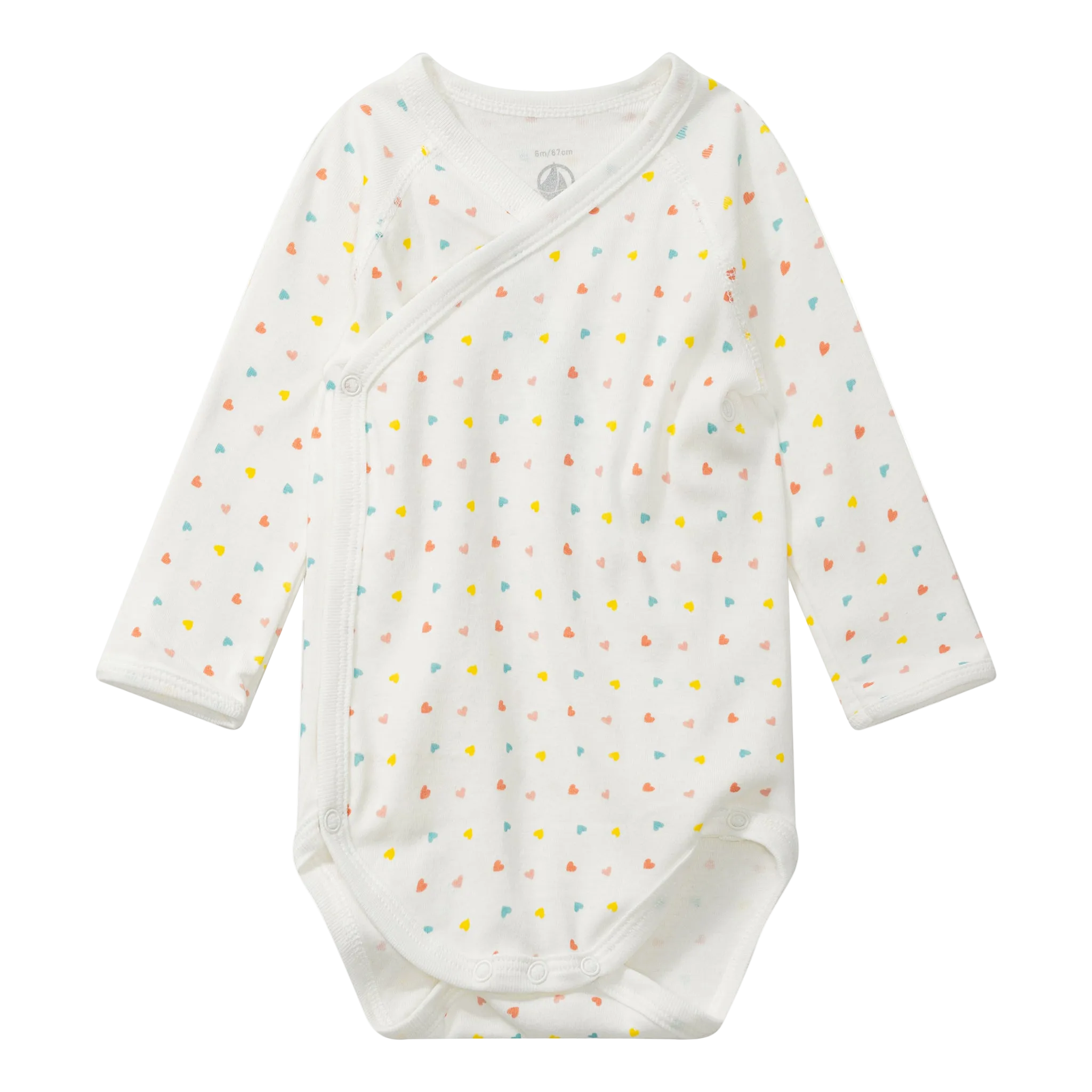 Pakke med 5 crossover langærmet body - Cherry