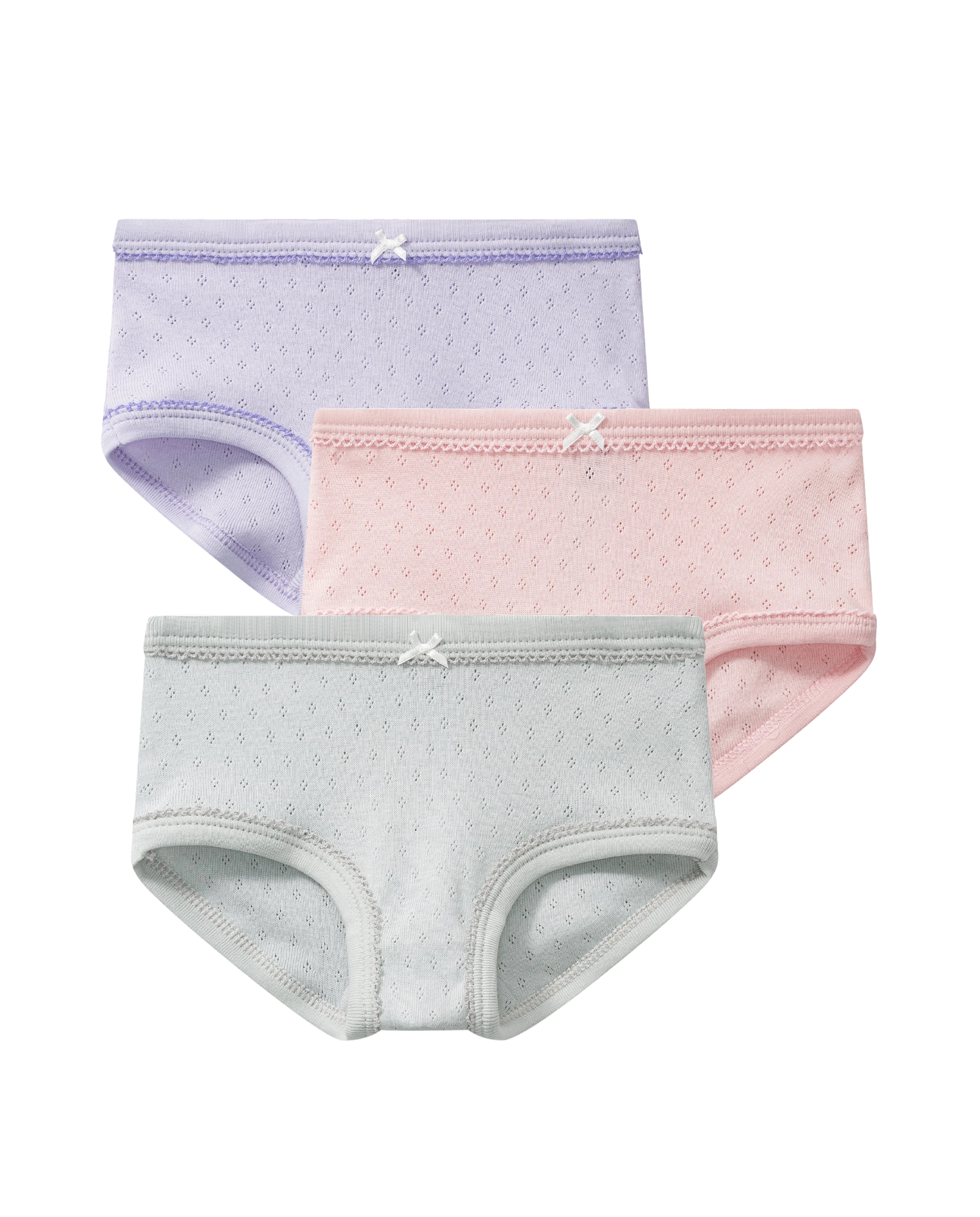 3-pak trusser - Pointelle