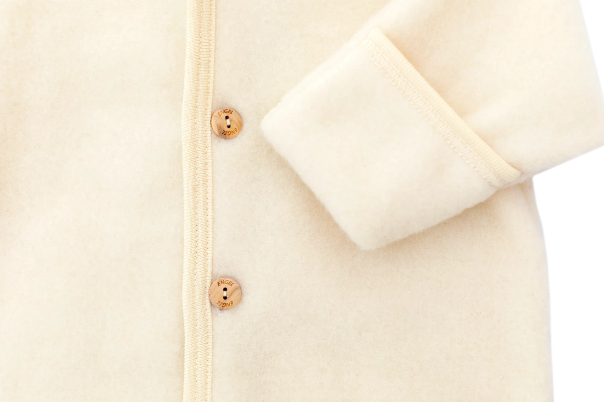 Felted Wool Babysuit - Hooded