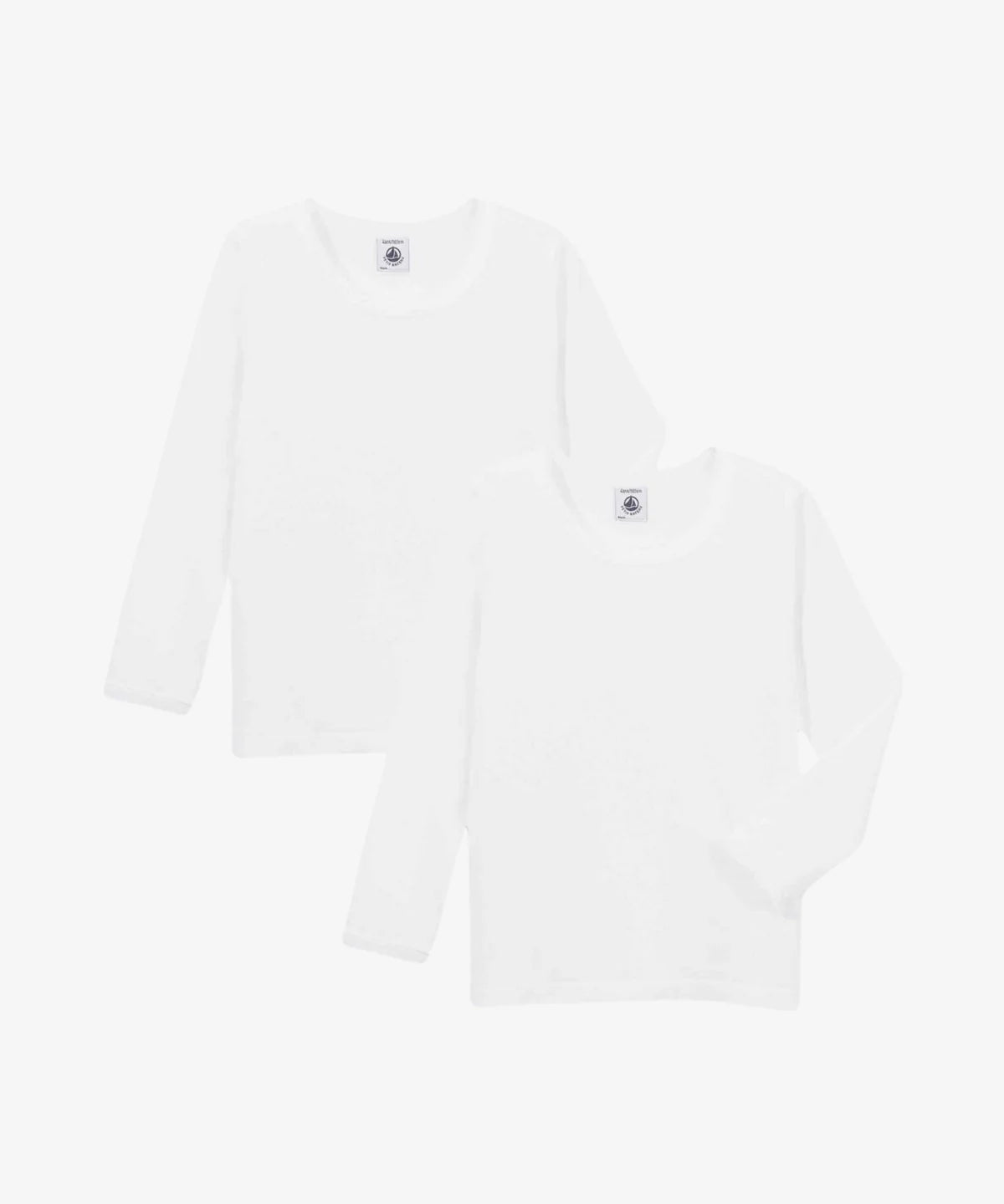 2-pak langærmet t-shirt - pige