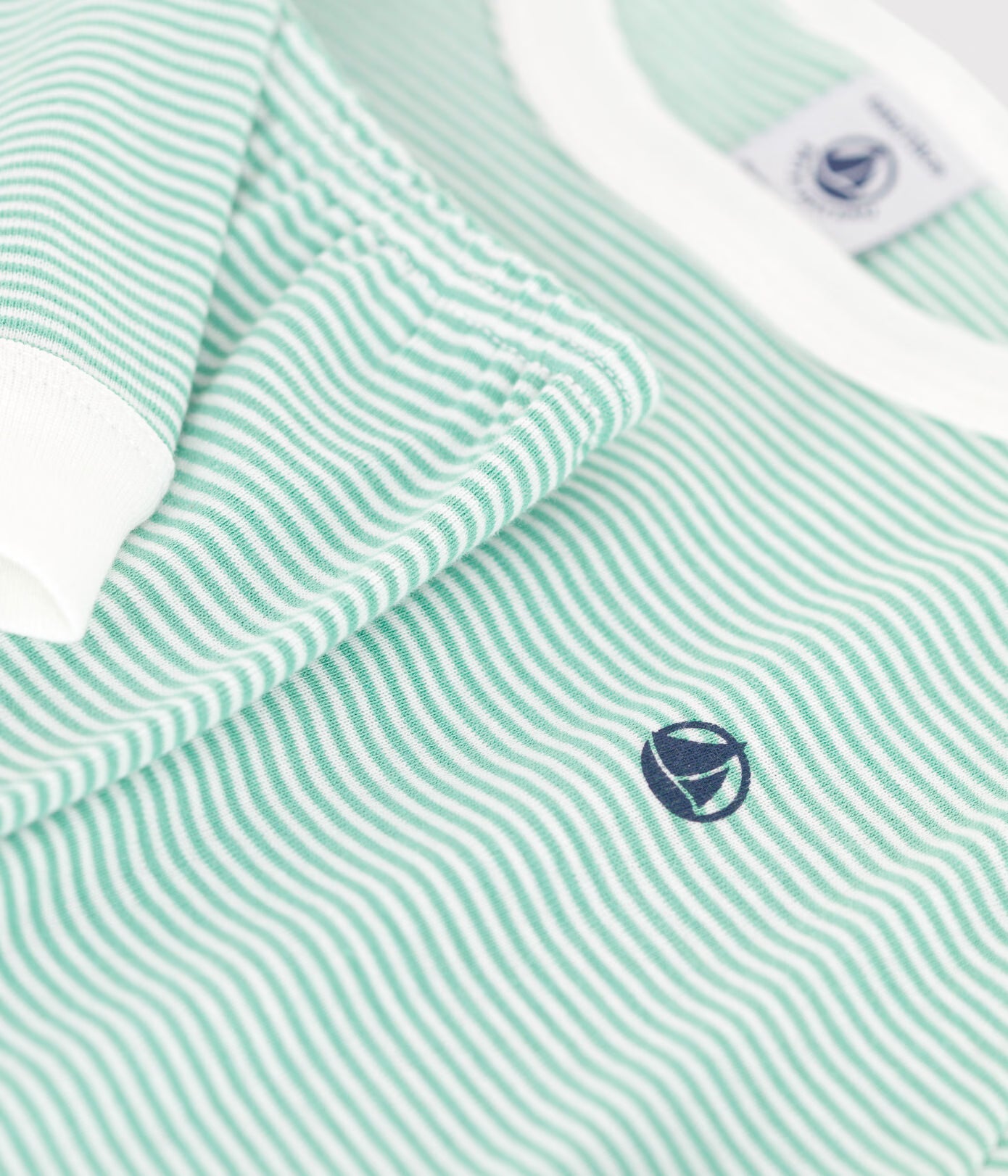 Grøn stribe lang Pyjama Set