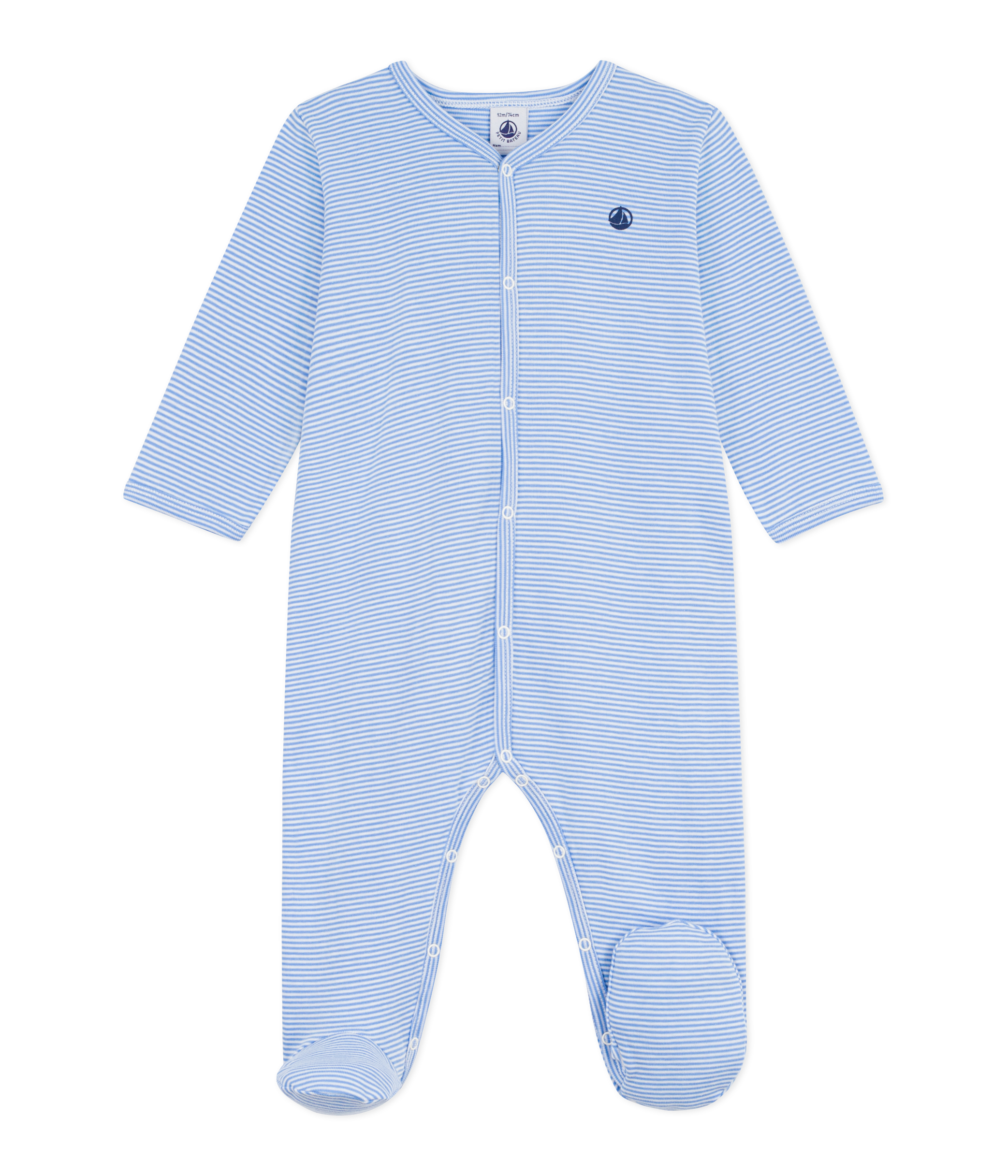 Blue Striped Sleepsuit