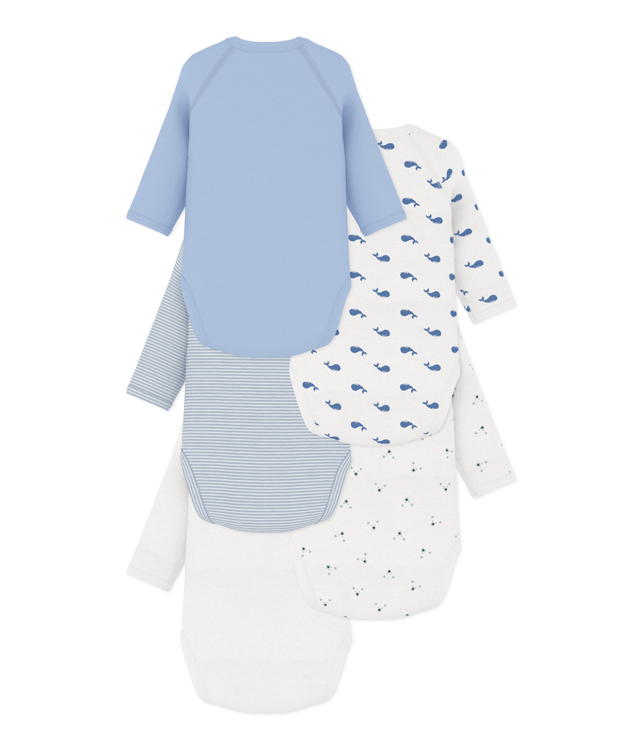 5-pak langærmet crossover body