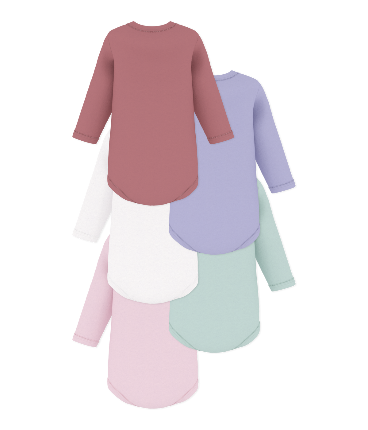 5-pak langærmet body