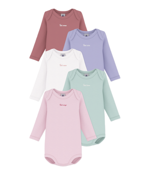 5-pak langærmet body