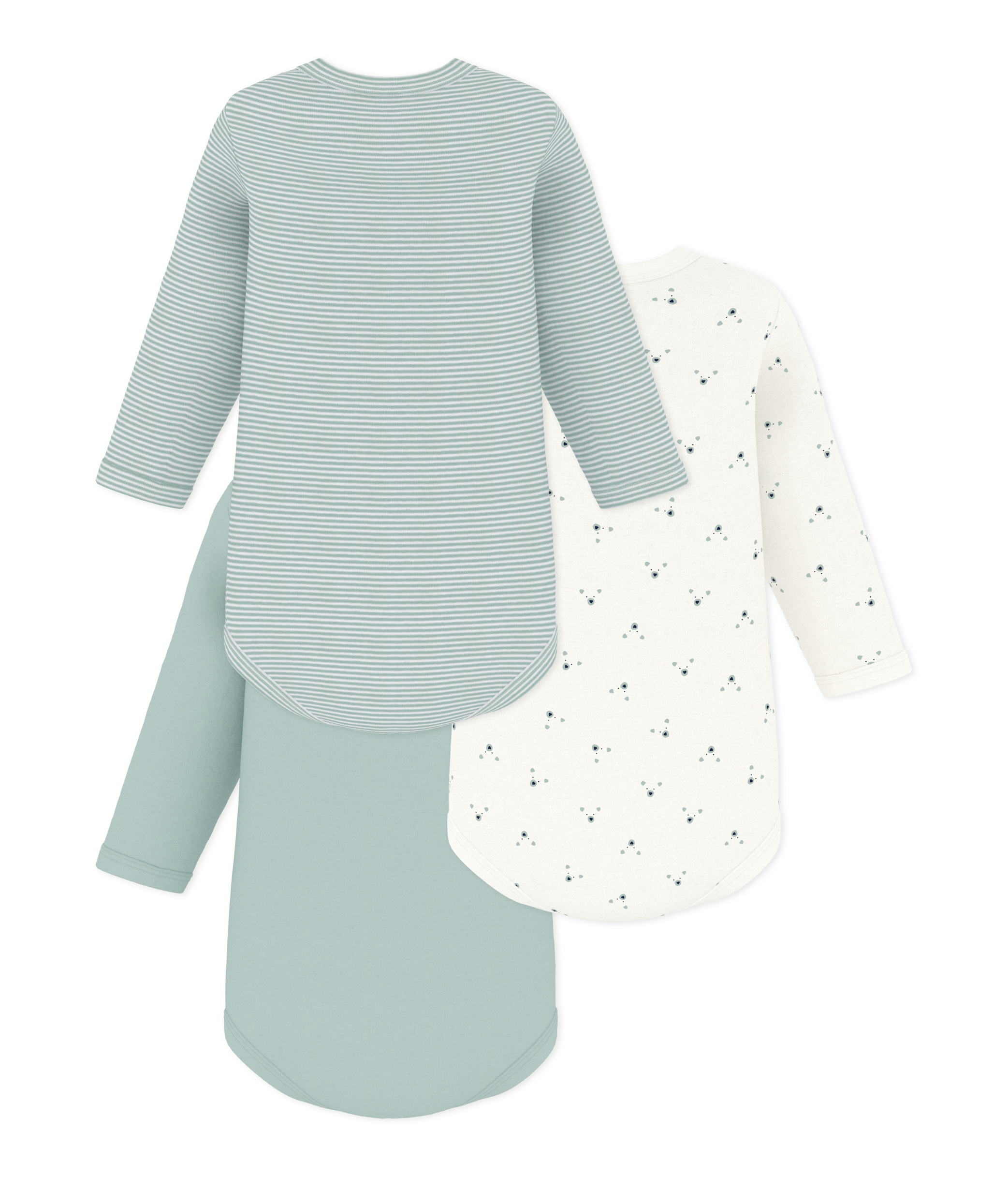 3-pak langærmet body