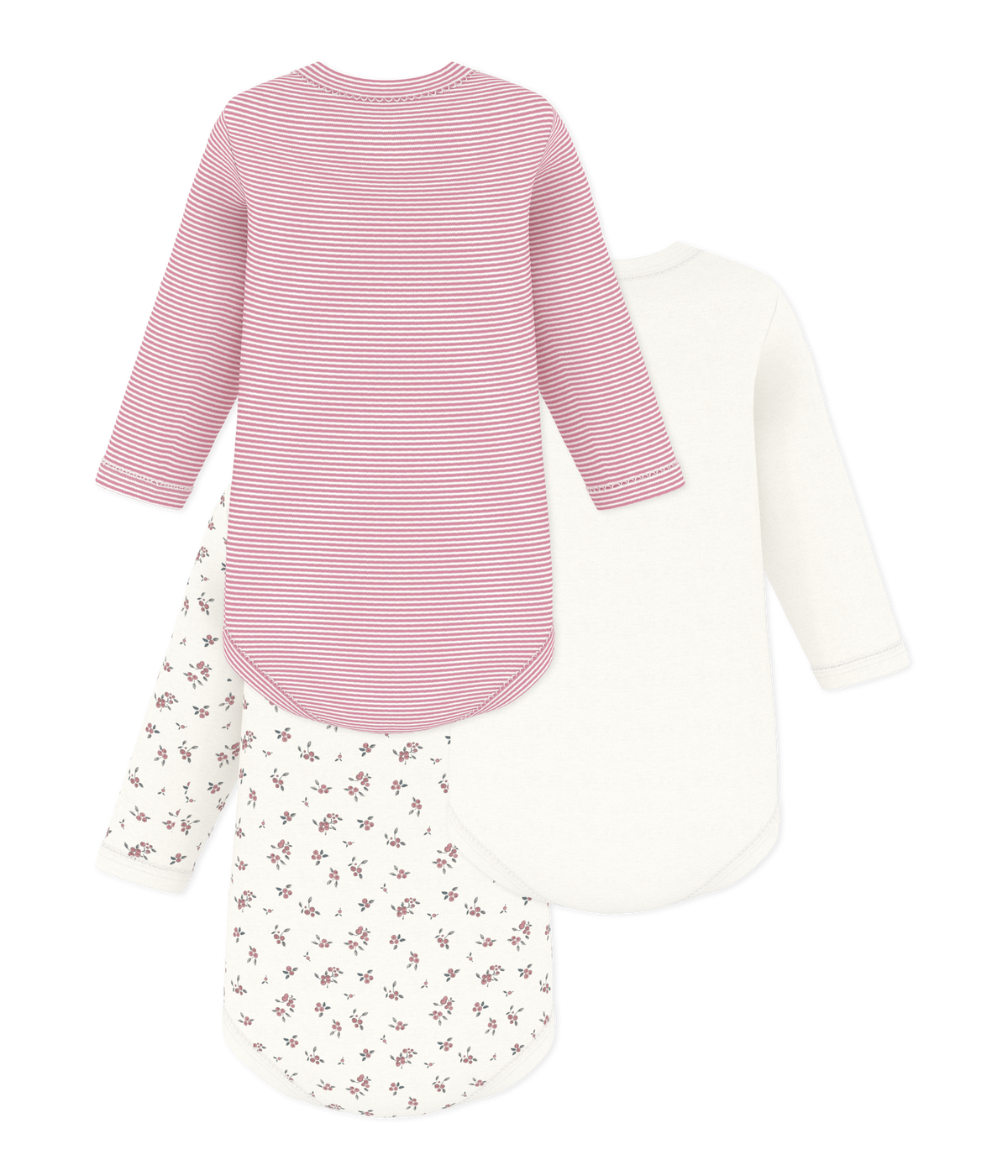 3-pak langærmet body