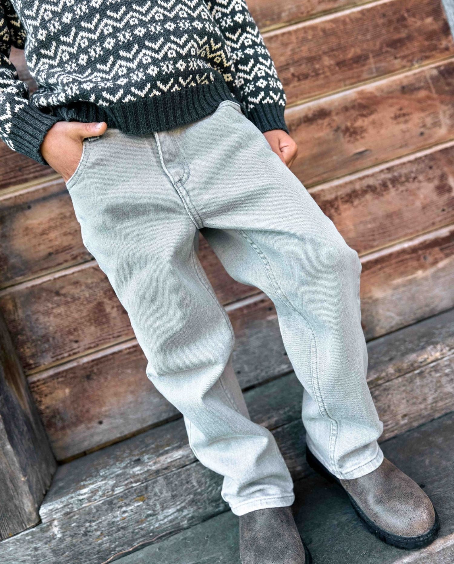 Lean Bleached Jeans - CO LABEL