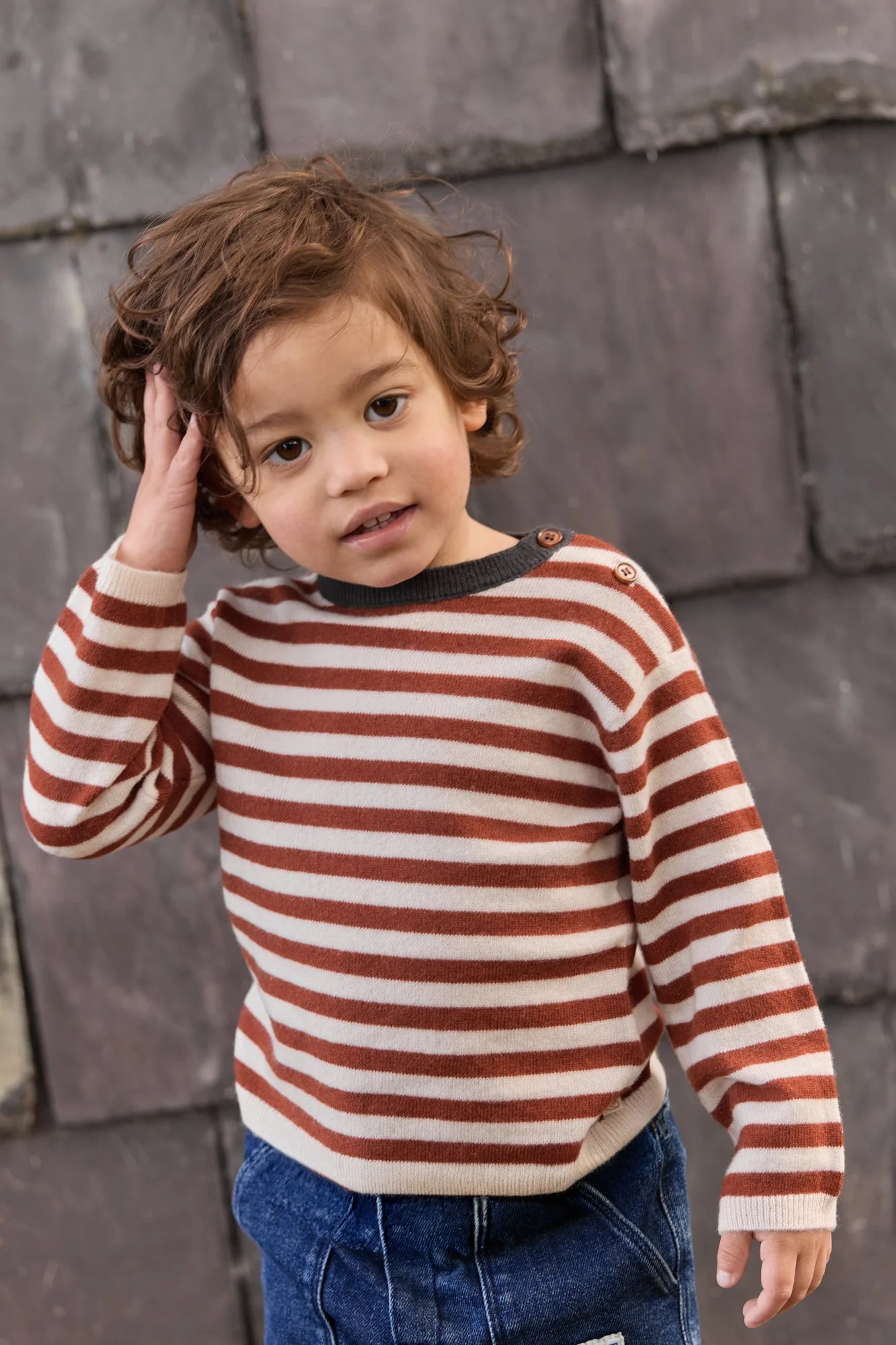 Pepito strikbluse baby