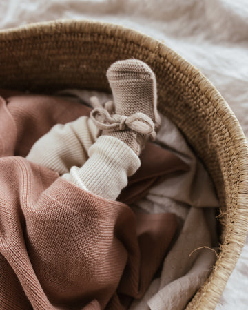 Hvid Knit Booties