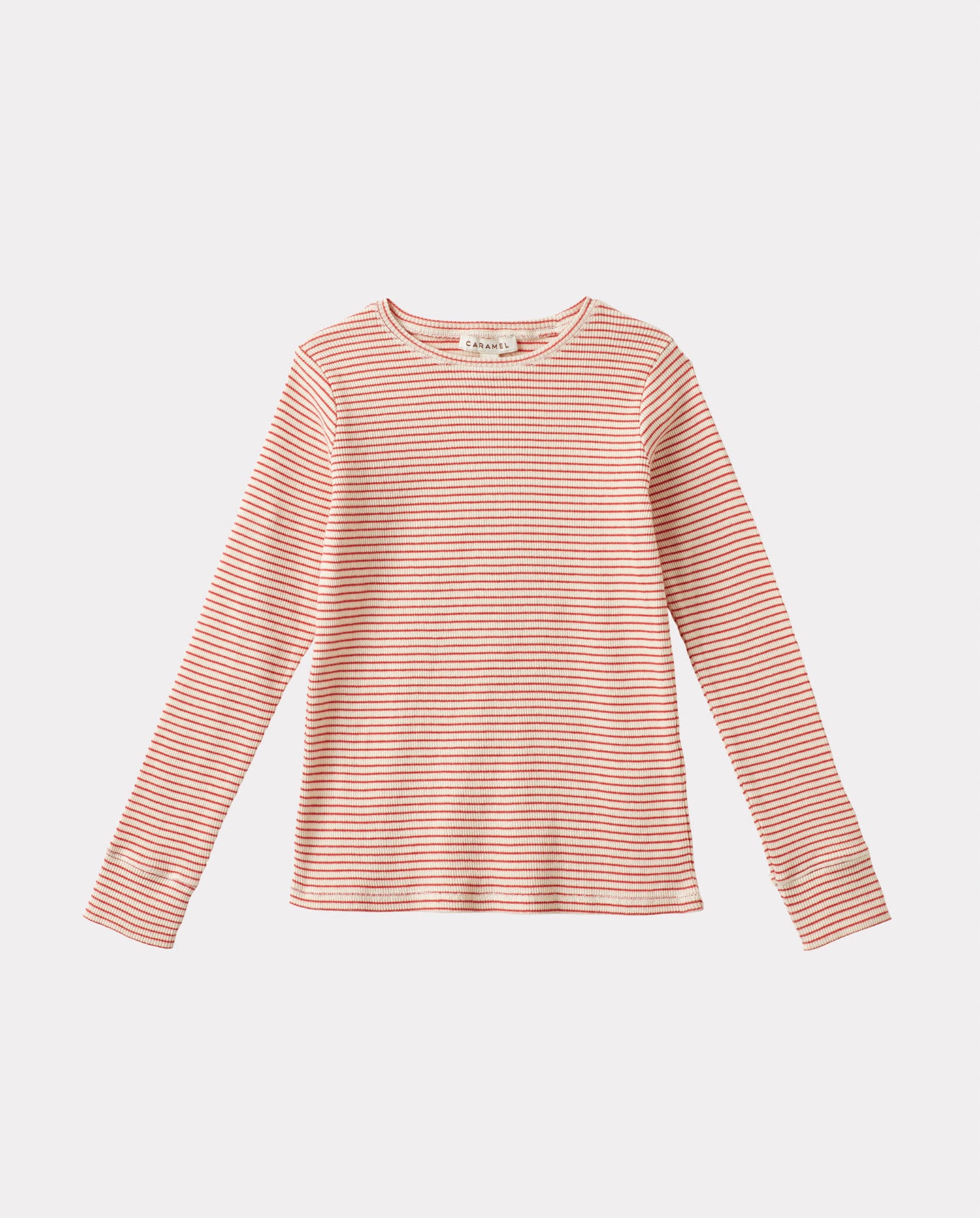 KISHON BABY COTTON T-SHIRT - REDCURRANT / CREAM
