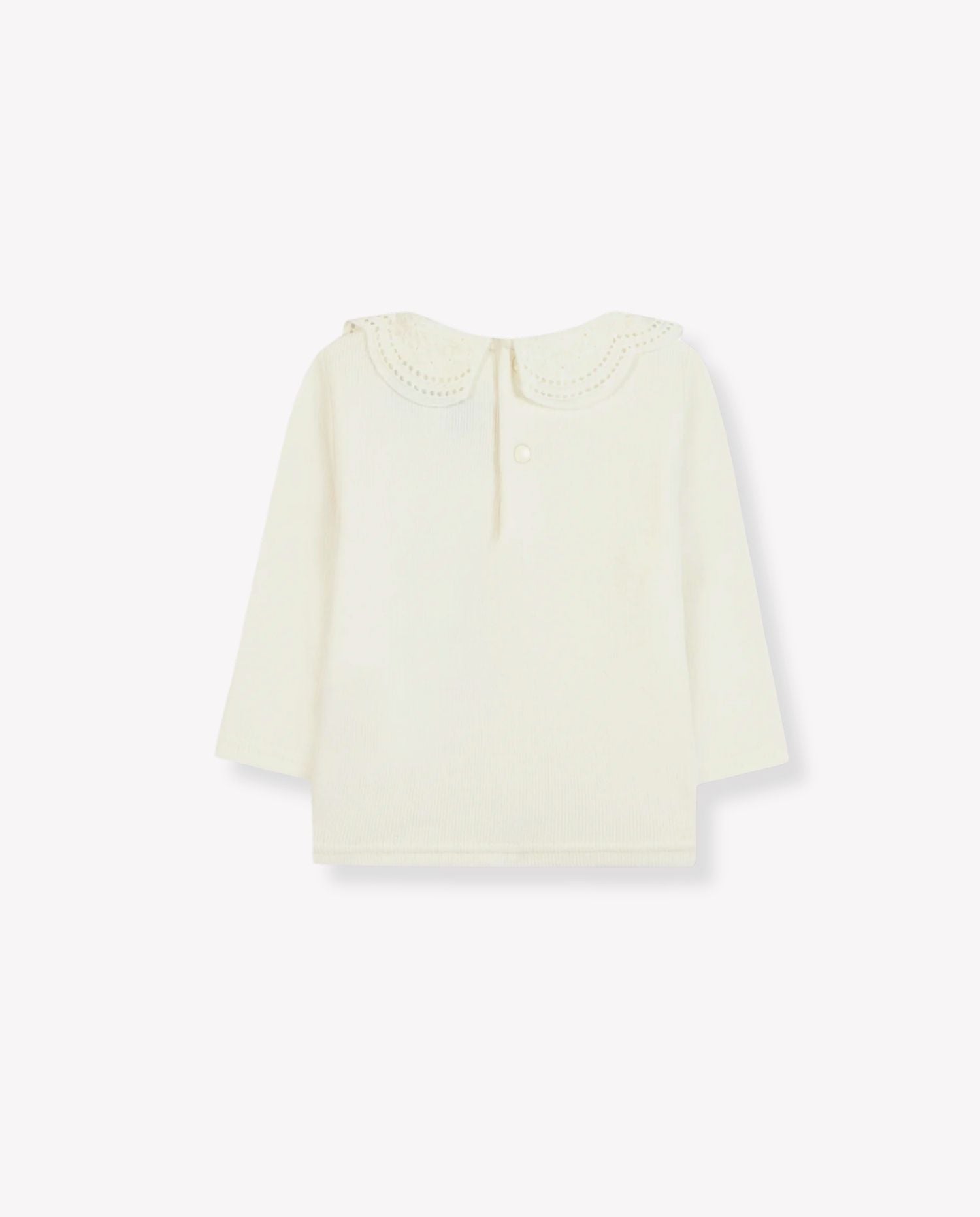 Lace - Collar Rib T-shirt - CO LABEL