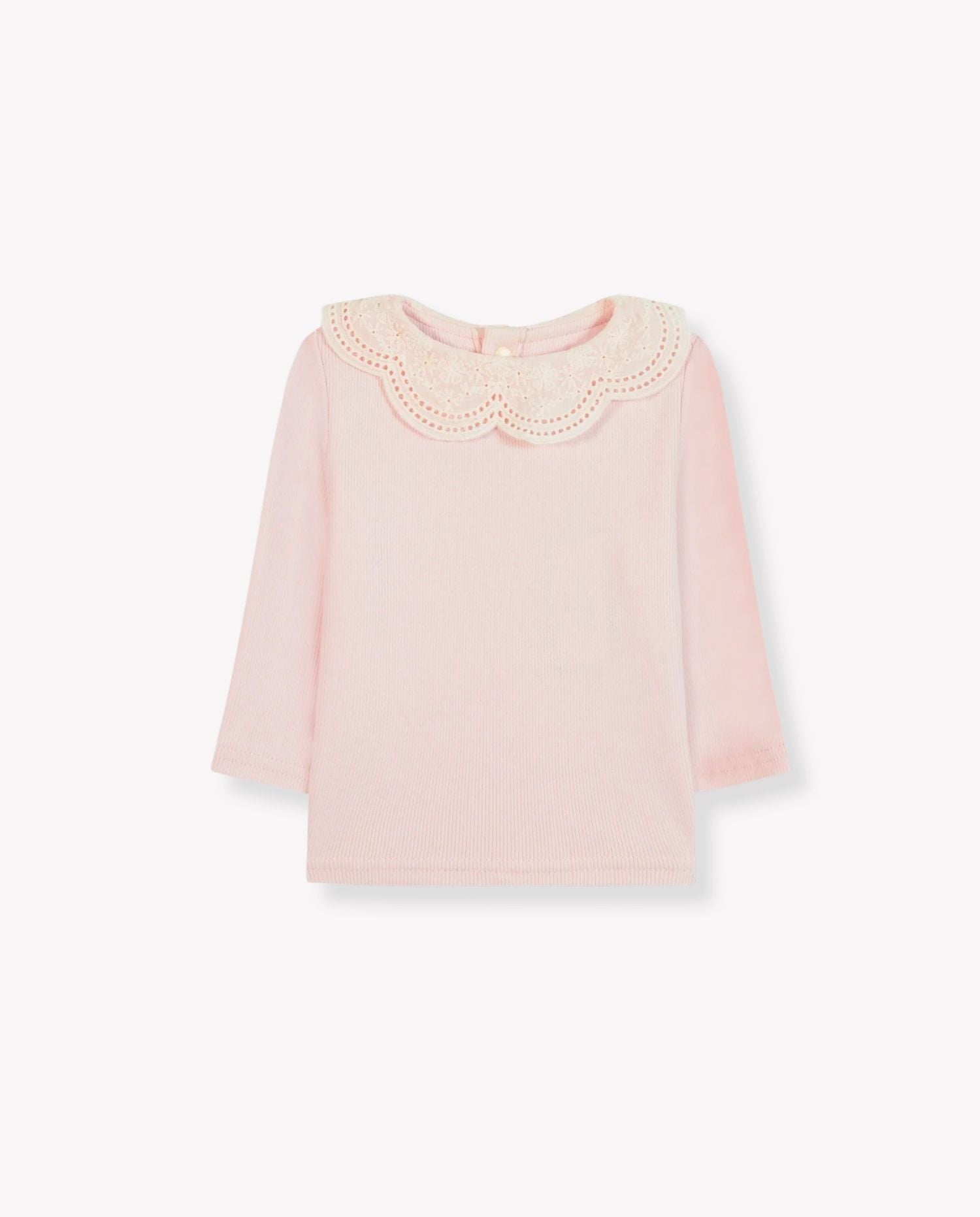 Lace - Collar Rib T-shirt - CO LABEL