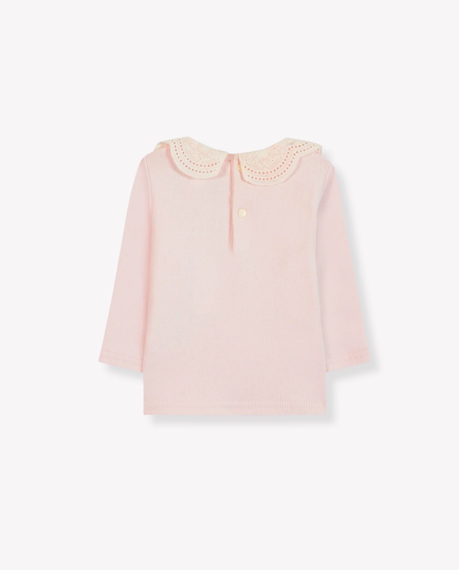 Lace - Collar Rib T-shirt - CO LABEL