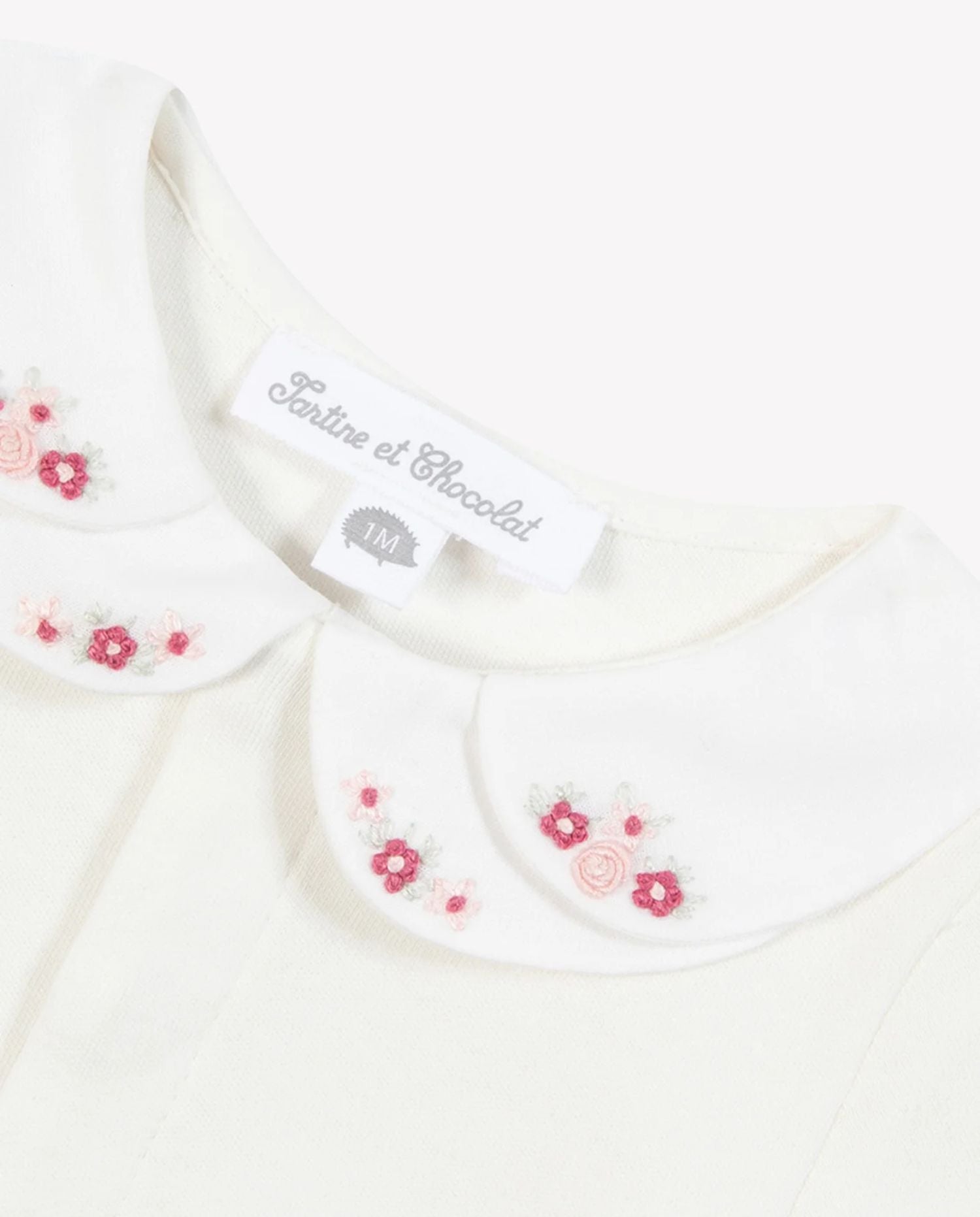 Petal‑Collar Baby Bodysuit - CO LABEL