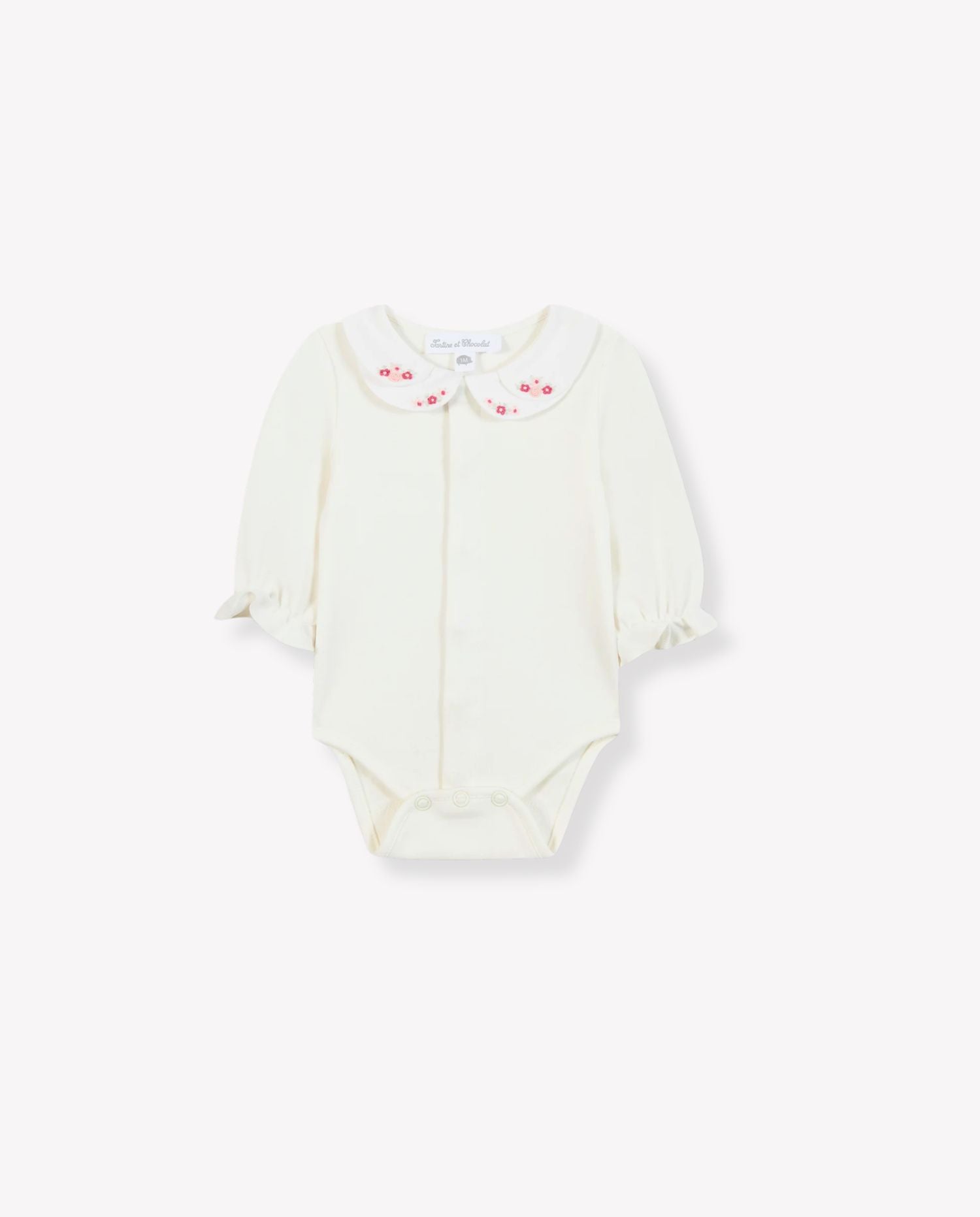 Petal‑Collar Baby Bodysuit - CO LABEL
