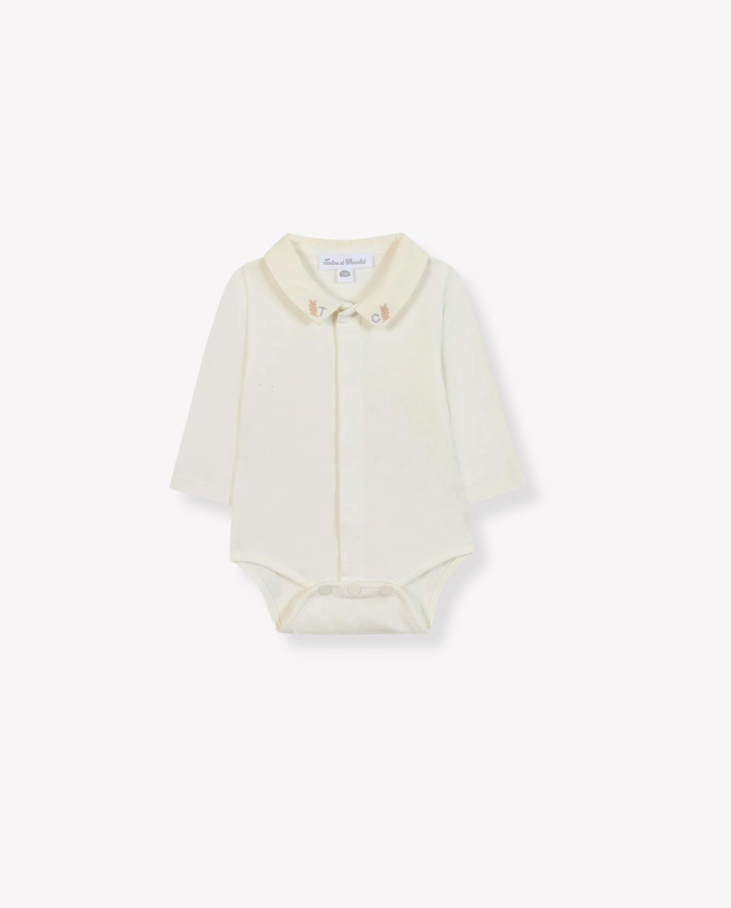 Collared Rib Bodysuit - CO LABEL