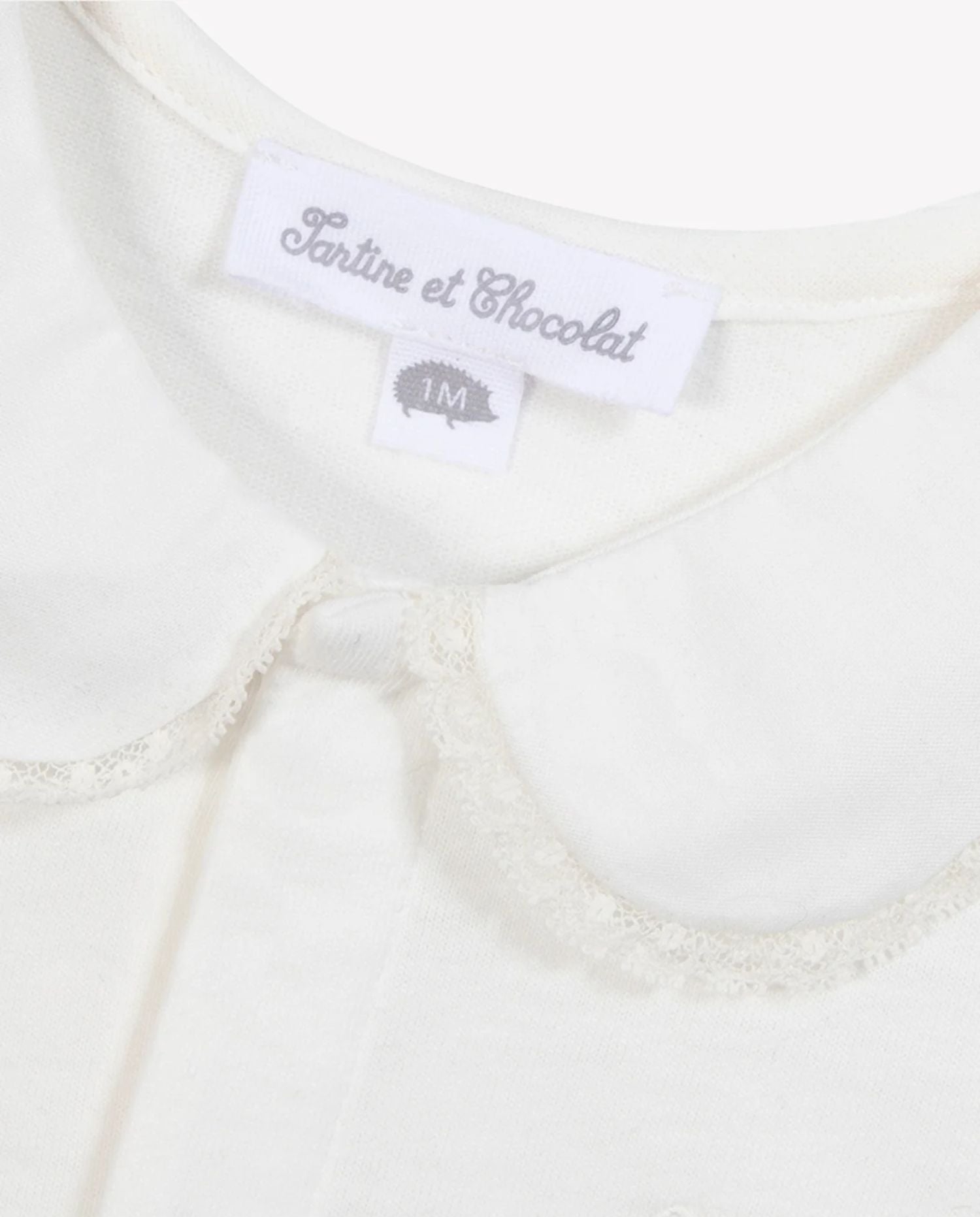 Ruffled‑Collar Baby Bodysuit - CO LABEL