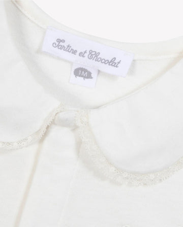 Ruffled‑Collar Baby Bodysuit