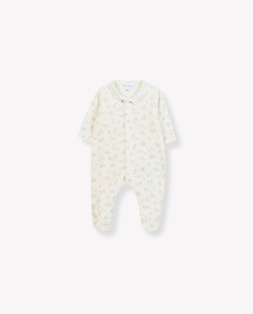 Rabbit Embroidered Velour Pyjama