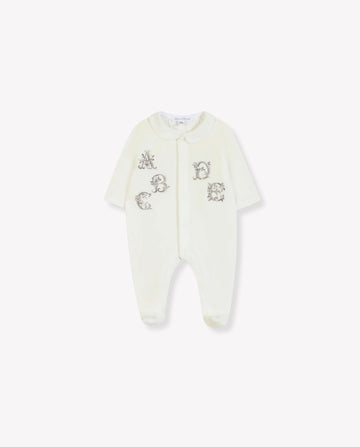 Alphabet Velour Pyjama