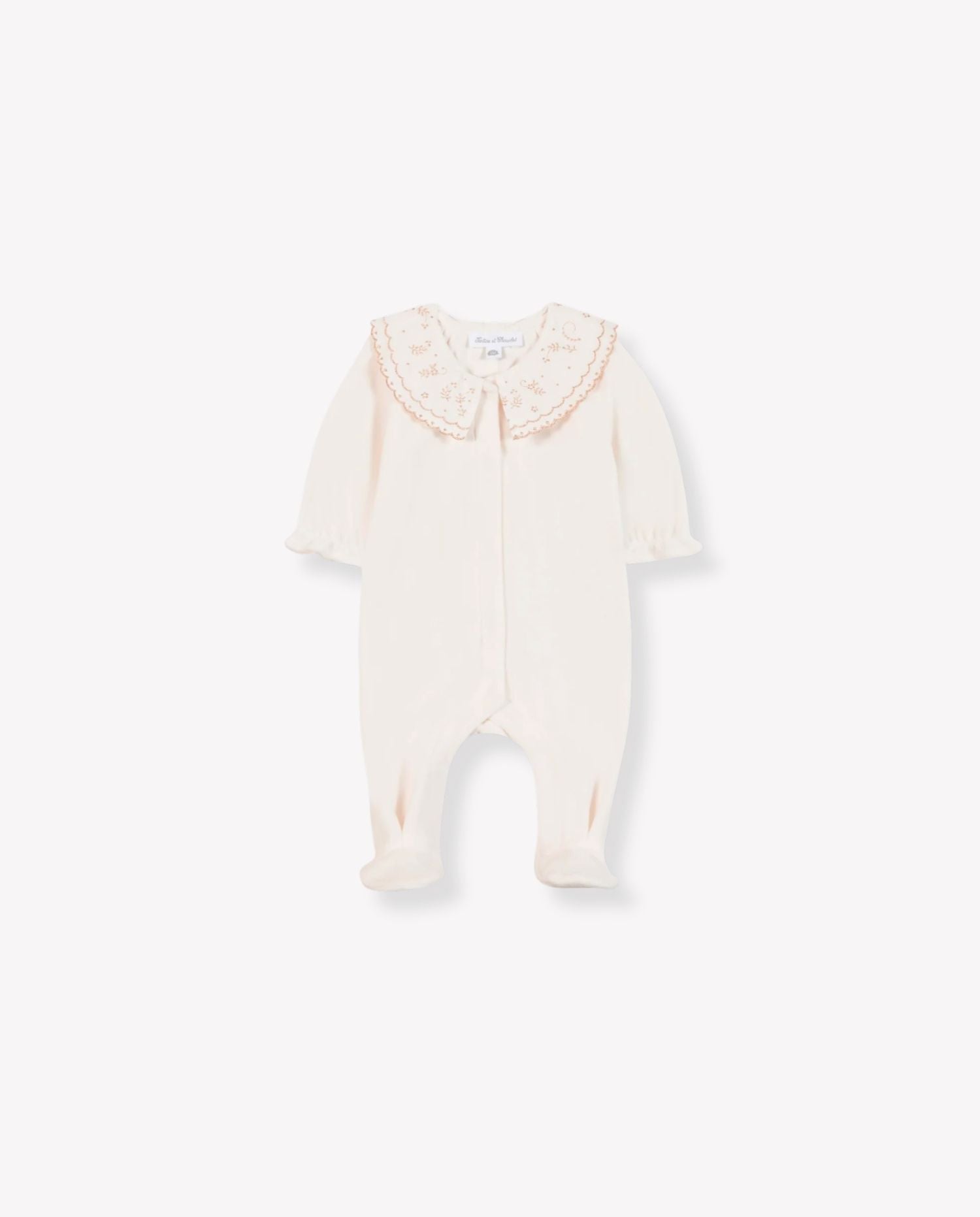 Embroidered Velour Pyjama