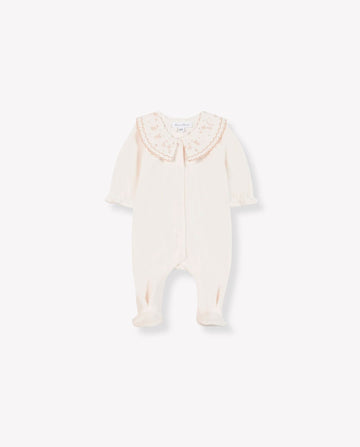 Embroidered Velour Pyjama