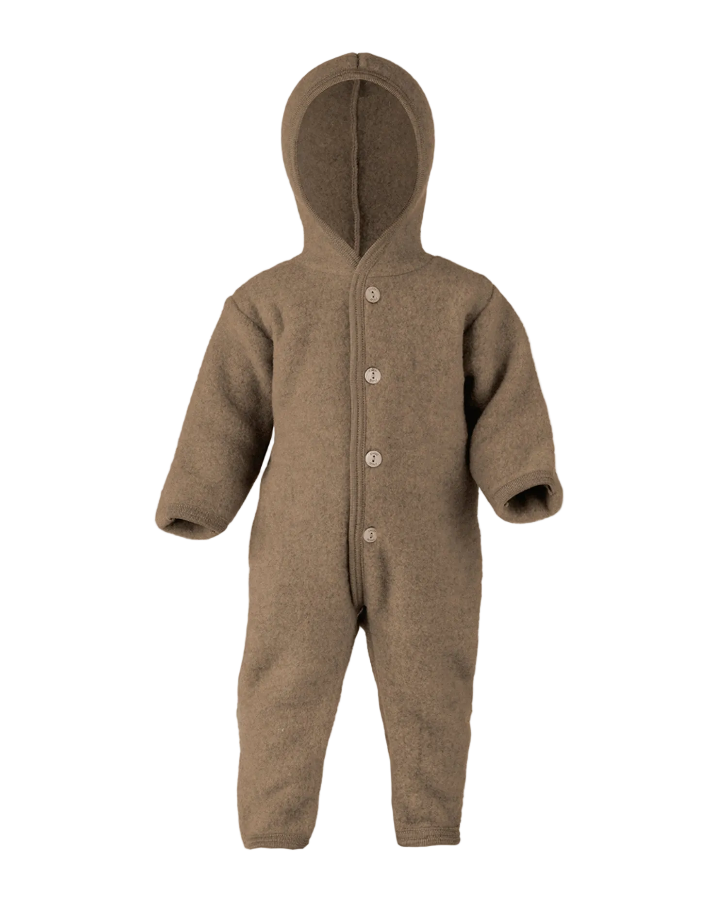 Felted Wool Babysuit - Hooded