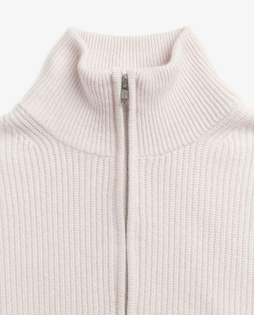 Premium Rib Zip Turtleneck