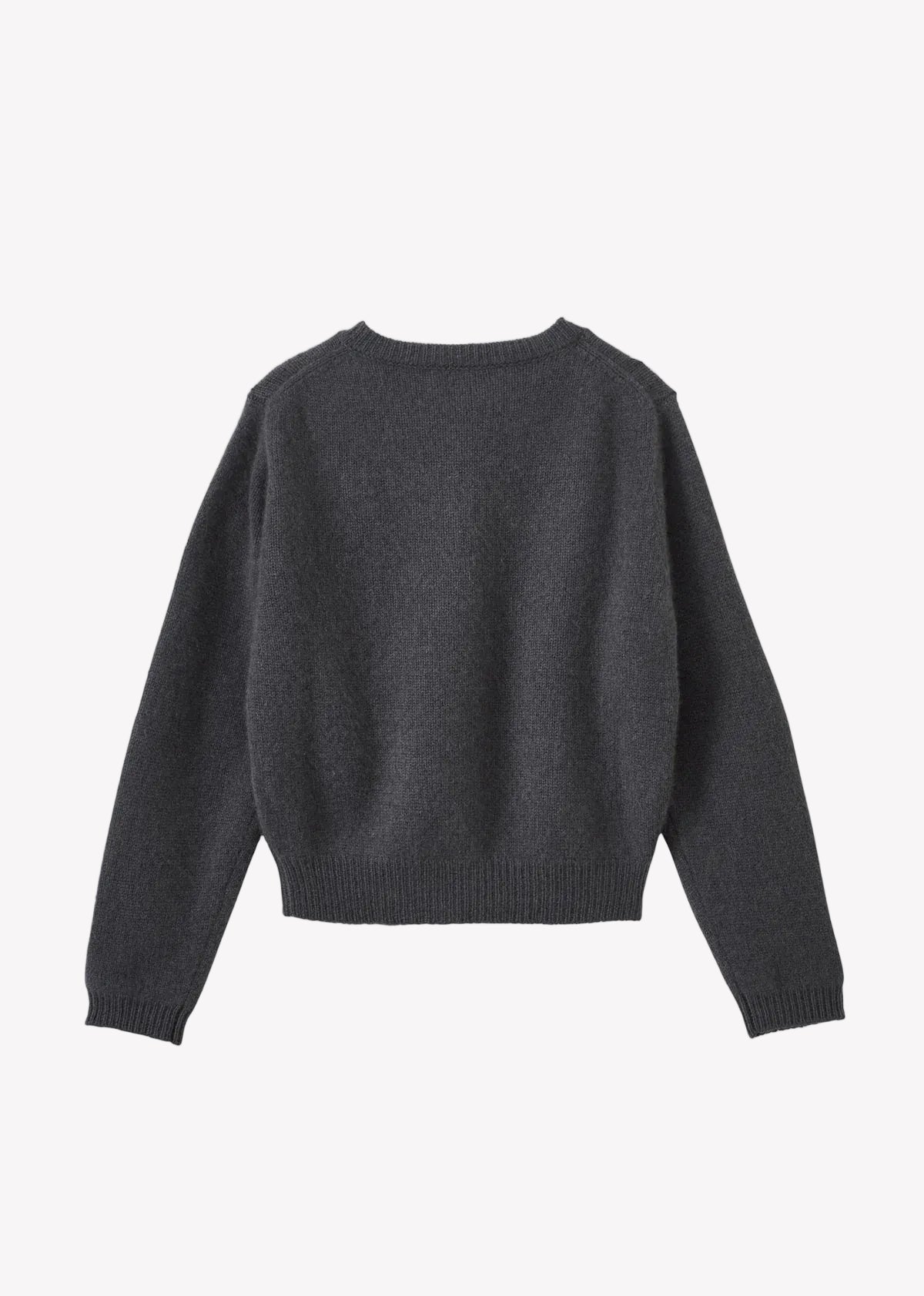 Rosa Cashmere Cardigan i Charcoal fra CARAMEL, bagfra