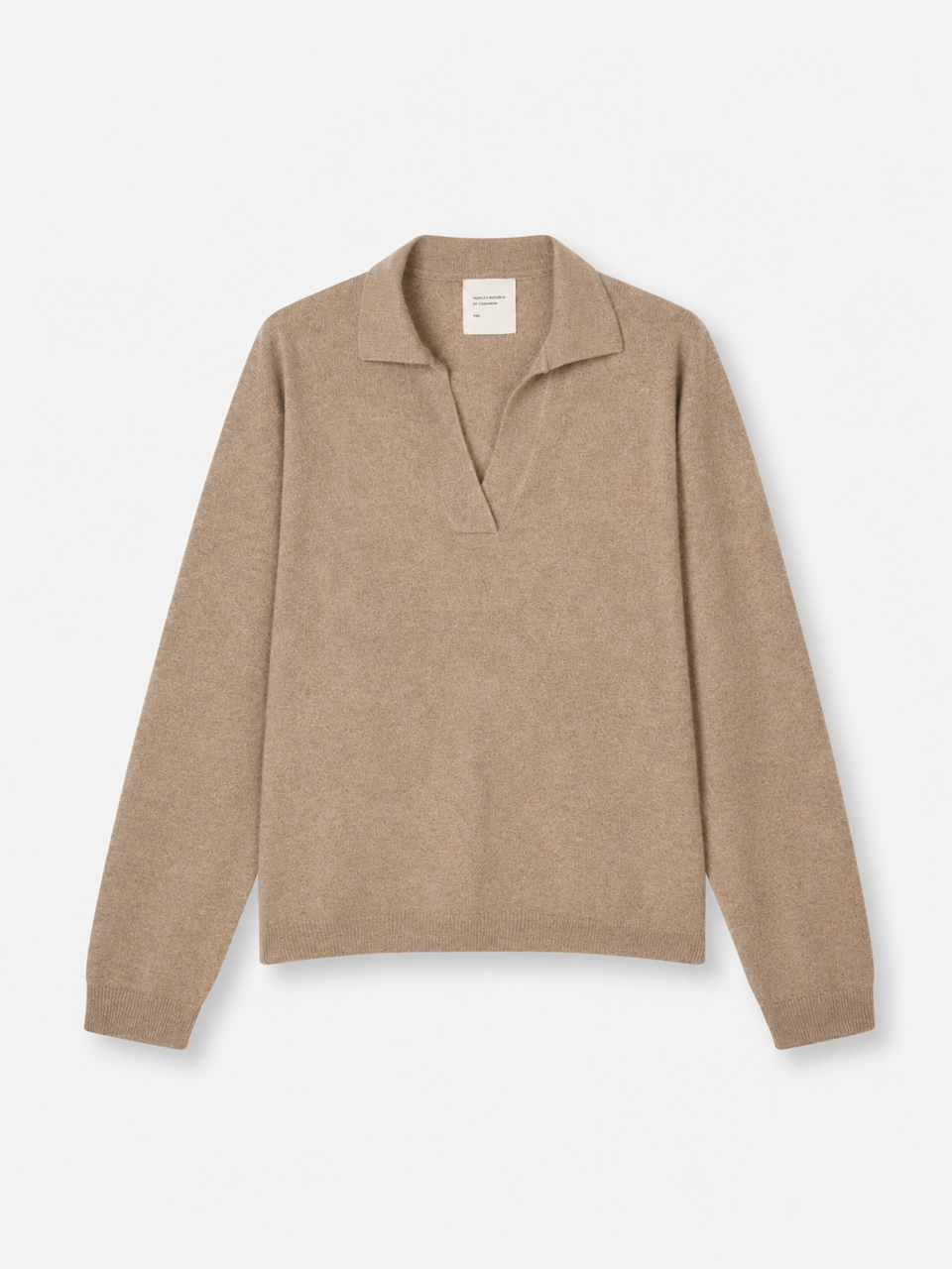 Women's Oversized Collar V-Neck – Toast