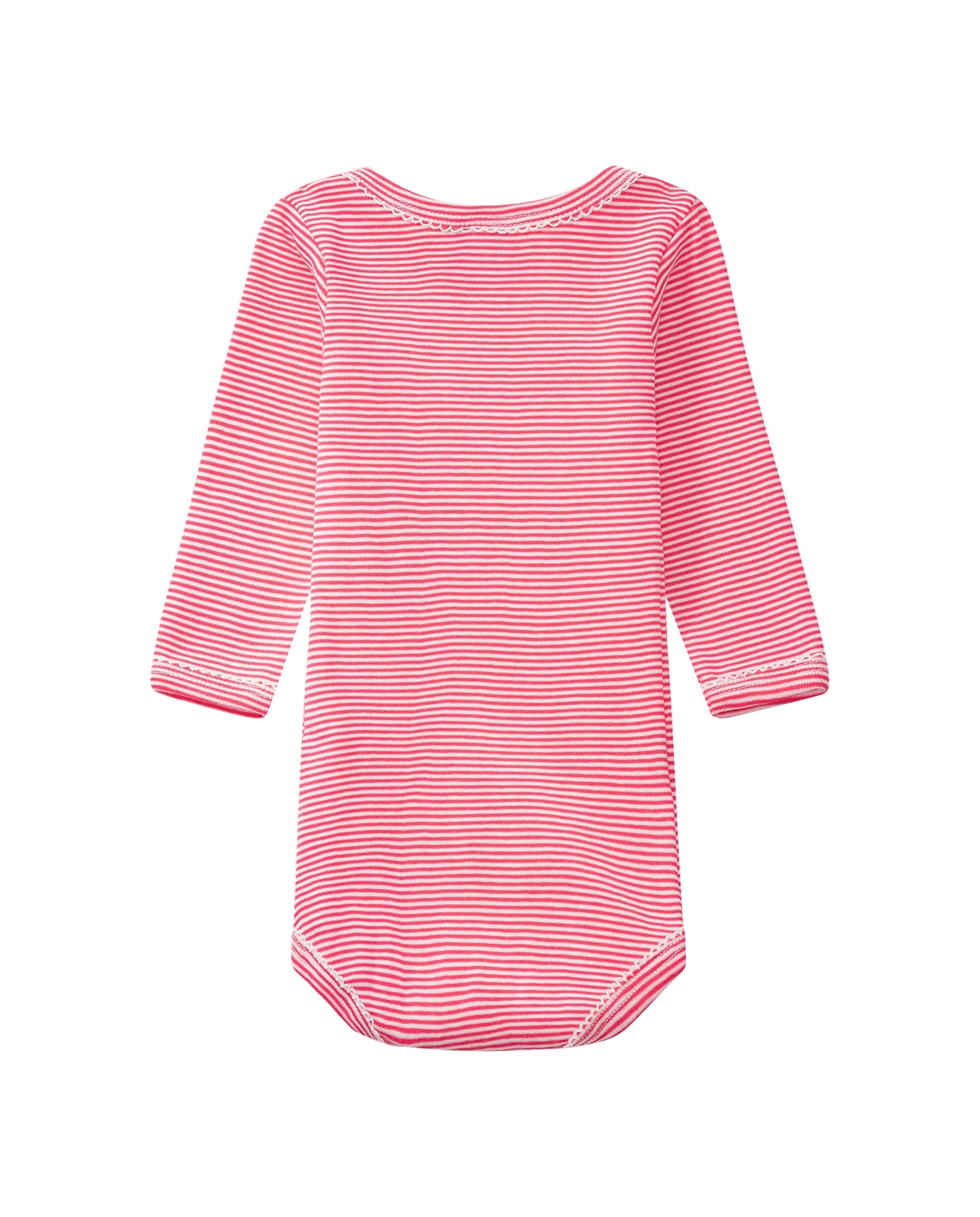 Langærmet body - røde striber