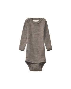 Long-Sleeved Wool and Silk Bodysuit