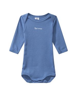Long-sleeved bodysuit "amour", blue
