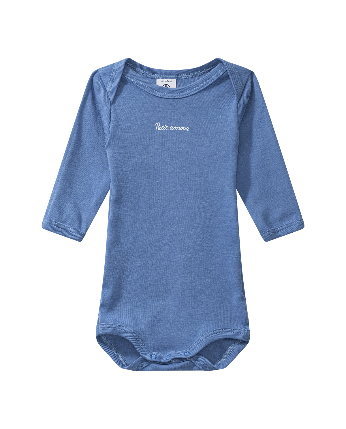 Long-sleeved bodysuit "amour", blue