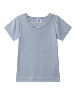 Girl's T-shirt, grey blue