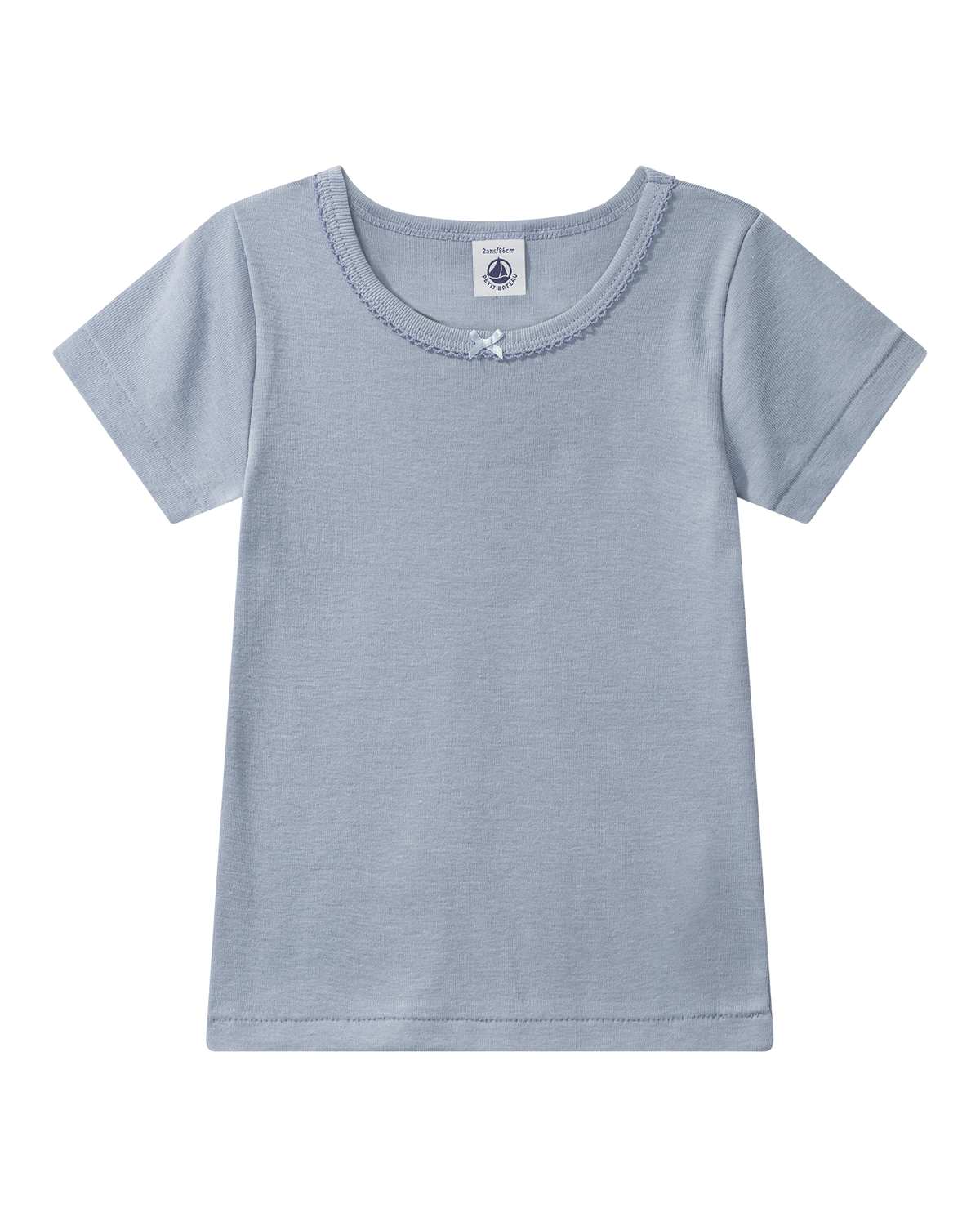 Girl's T-shirt, grey blue